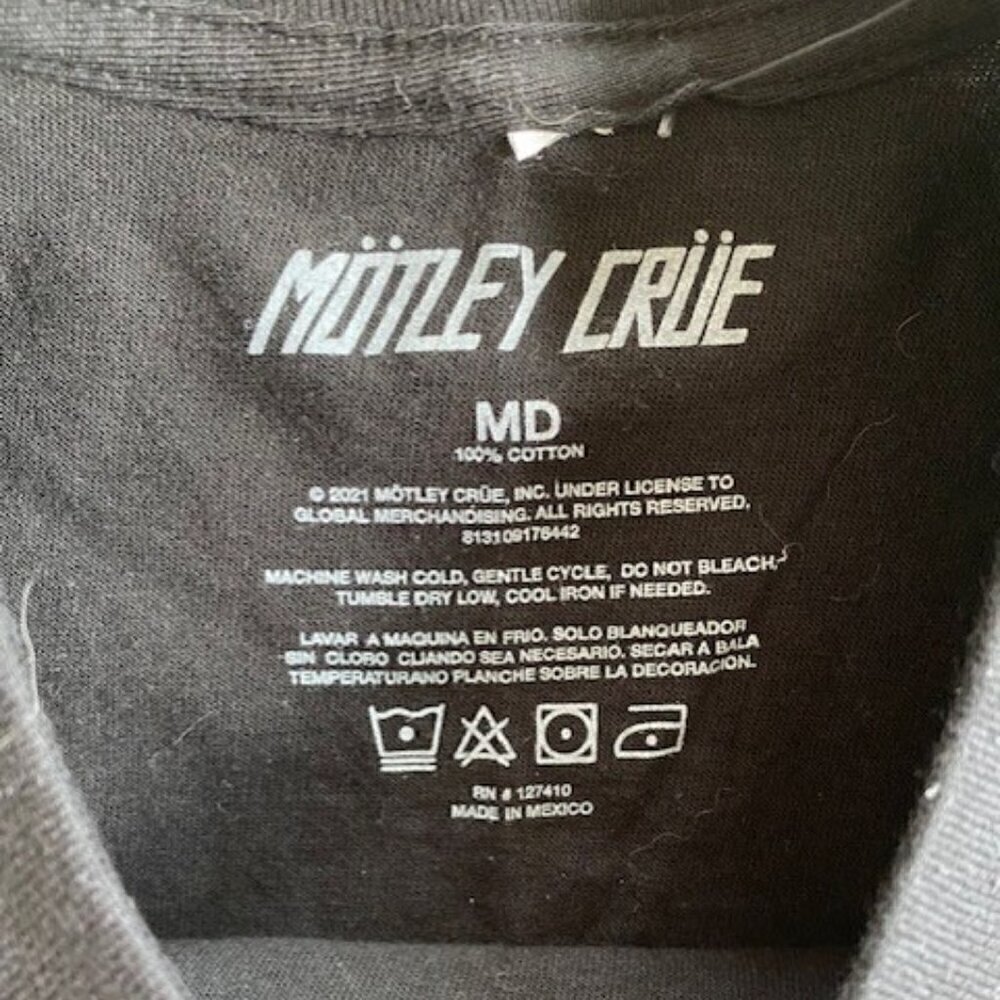 Motley Crue Pushead Dr. Feelgood T-Shirt Black Medium NWT - Picture 9 of 10